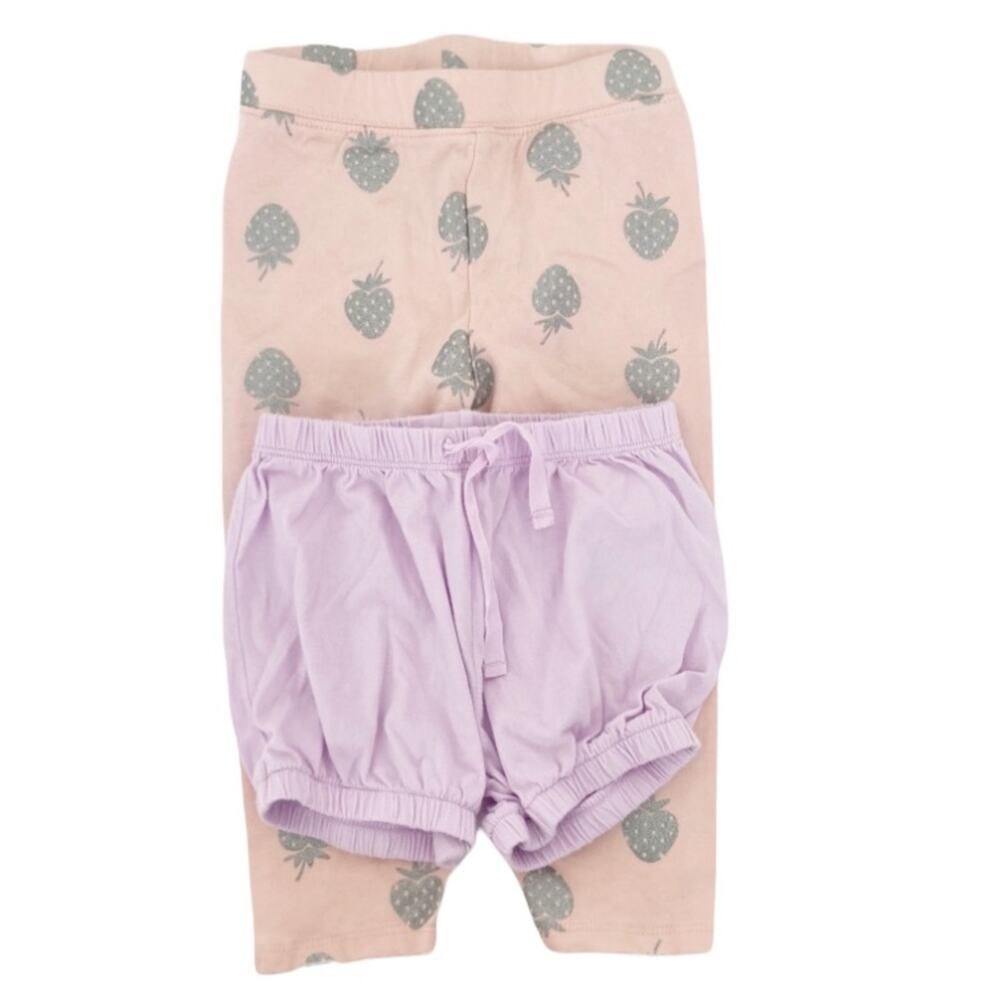 Baby Gap Lot of 2 Pineapple Leggings Purple Shorts Sz 3T
